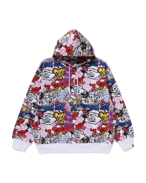 Sweatshirt Bape Graffiti Pattern Pullover Hoodie Multicolore Homme | SIJ-05665172